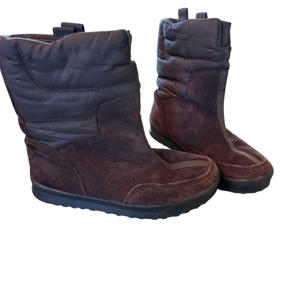 Land’s End Women’s Commuter Brown Suede Winter Boots, size 7.5,Snow Cold Weather